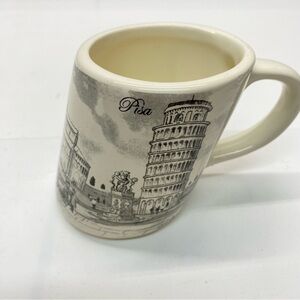 Leaning Tower of Pisa Ceramic Tilted Coffee Cup Tea Mug Made in Italy Souvenir